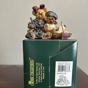 Boyds Bears Elvira and Chauncey Figurine - Brown and Blue